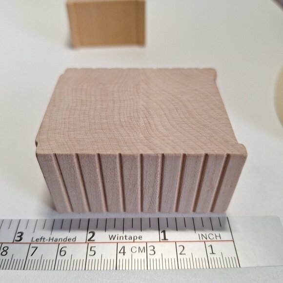 Wooden Elevated Train Track Railway Bridge Riser Thomas Compatible Blocks 2.5x2" - Picture 3 of 10